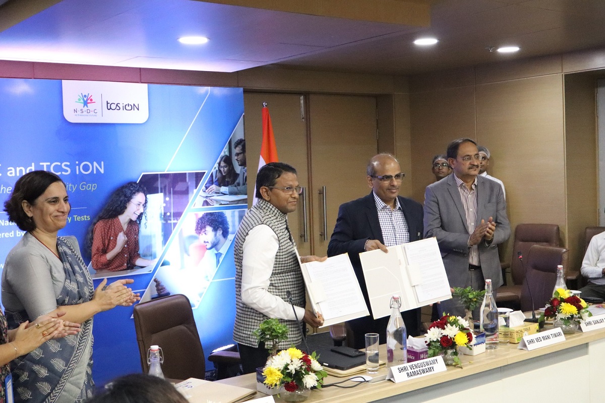 NSDC and TCS iON sign an MoU to launch the National Proficiency Tests