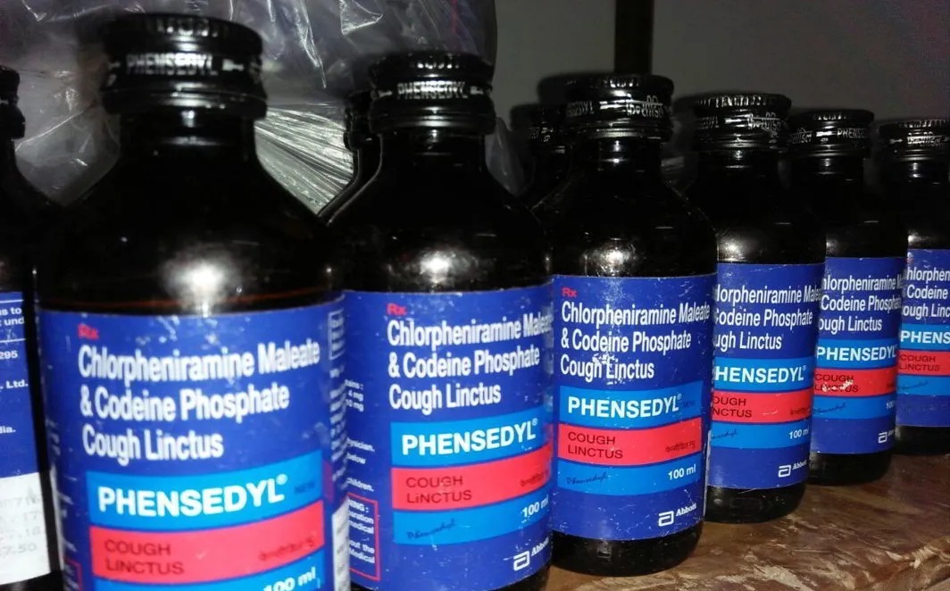 In Karimganj, more than 44,000 bottles of codeine phosphate cough syrup were seized