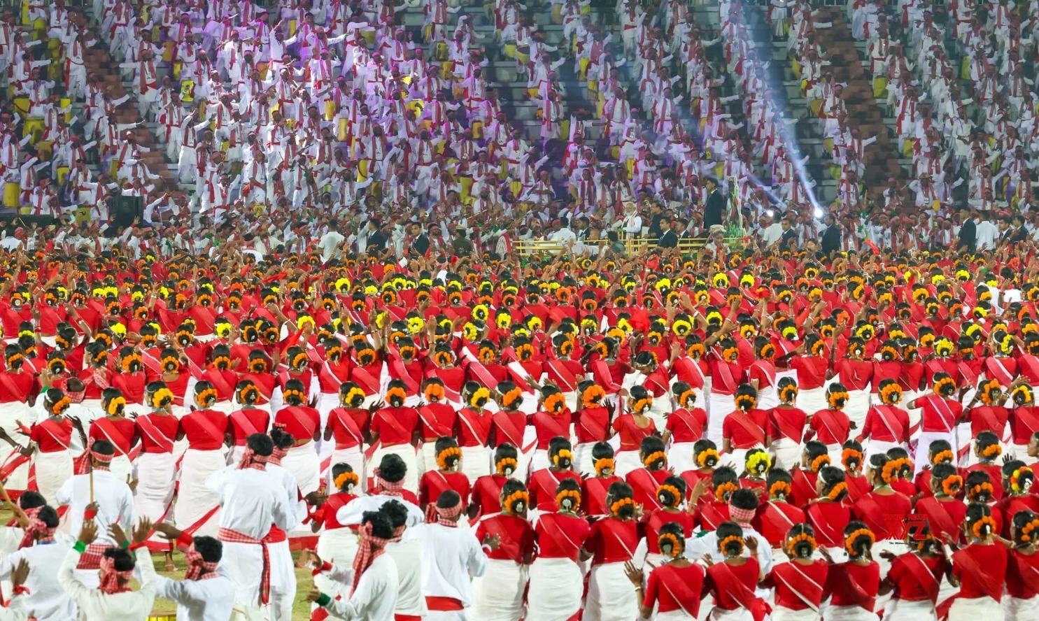 The Jhumoir Binandini programme was held at Sarusajai Stadium at Guwahati